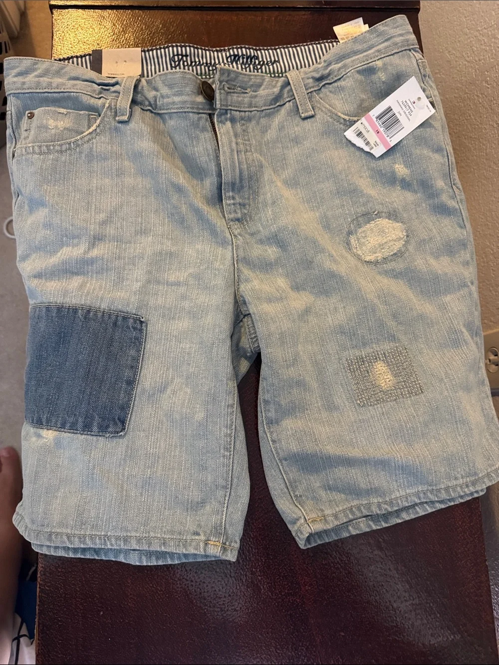 Tommy Hilfiger Light Blue Distressed women Denim Shorts